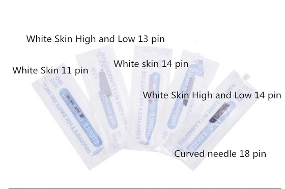 Microblading Shading Needles , Lip Filler White Cosmetic Tattoo Needles