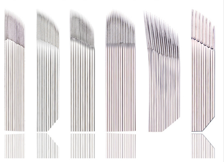 Low Vibration Manual Tattoo Needles Stainless Steel For Microblading Pen